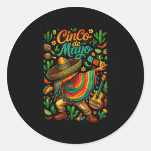 Adesivo Cinco De Mayo Fiesta, Partido Poncho Mexicano,