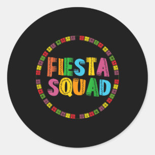 Adesivo Cinco De Mayo Fiesta Squad Funny Vamos Fiesta Mexi