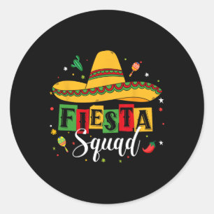 Adesivo Cinco De Mayo Fiesta Squad Partido Mexicano Cinco