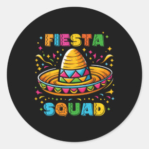 Adesivo Cinco De Mayo Fiesta Squad Partido Mexicano Cinco
