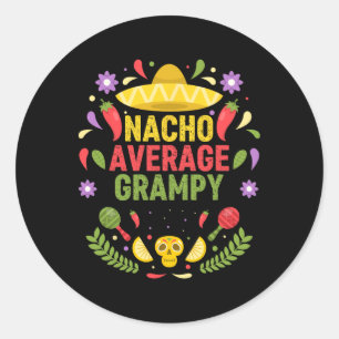 Adesivo Cinco De Mayo Funny Nacho Avô Médio