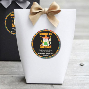 Adesivo Cinco de Mayo - Gato Bonito Obrigado