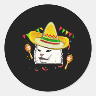 Adesivo Cinco De Mayo Gato Borracho Amante Mexicano Chapéu