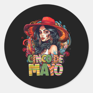 Adesivo Cinco De Mayo Girl Mexicano Fiesta 5 De Mayo Women