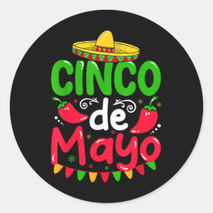 Adesivo Cinco De Mayo Lets Fiesta Squad 5 De Mayo Mexicano