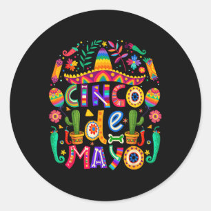 Adesivo Cinco De Mayo Lets Fiesta Squad 5 De Mayo Mexicano