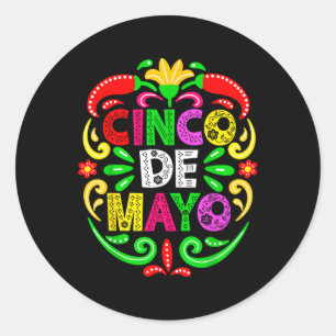 Adesivo Cinco De Mayo Lets Fiesta Squad 5 De Mayo Mexicano