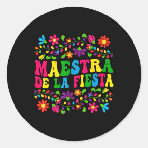 Adesivo Cinco De Mayo Maestra Professora Espanhola Mexican