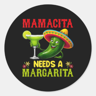 Adesivo Cinco De Mayo Mamacita Precisa De Uma Margarita En