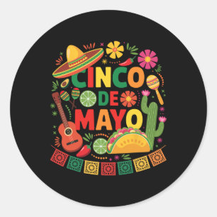 Adesivo Cinco De Mayo Mexicano Engraçado Sombrero Chapéu H