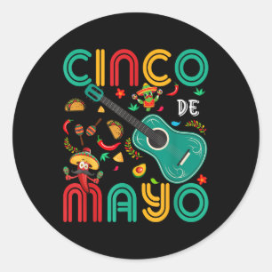 Adesivo Cinco De Mayo Mexicano Fiesta 5 De Mayo Para Mulhe