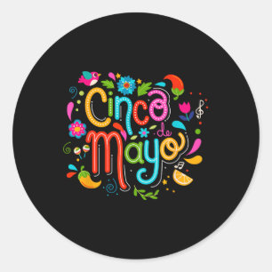Adesivo Cinco De Mayo Mexicano Fiesta Celebrado 5 De Mayo 
