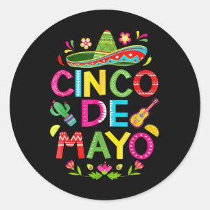 Adesivo Cinco De Mayo Mexicano Taco Funny 5 De Mayo Deixa