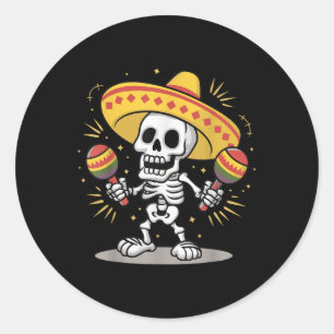 Adesivo Cinco De Mayo Skeleton Sombrero Fiesta Men Mexican