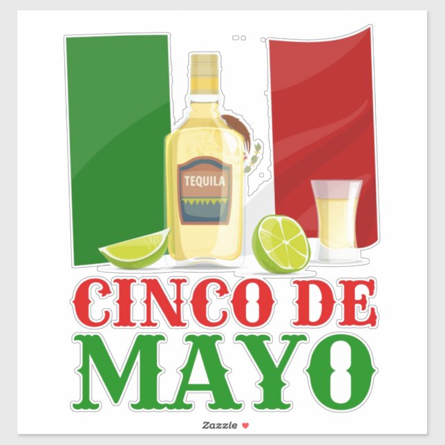 Adesivo Cinco De Mayo Sticker (Folha)