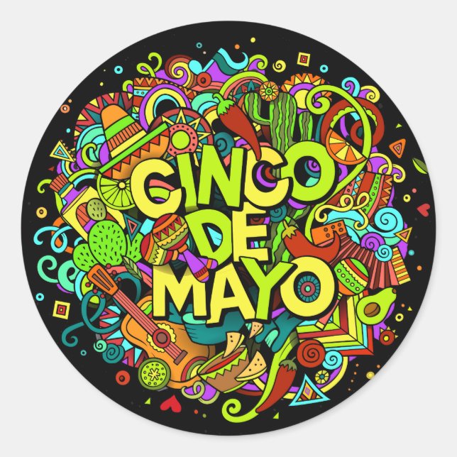 Adesivo Cinco de Mayo Sticker (Frente)
