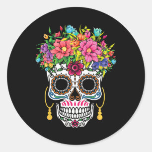Adesivo Cinco de Mayo Sugar Skull Dia De Los Muertos Day O
