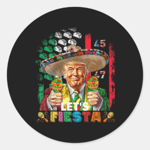 Adesivo Cinco De Mayo Trump Taco Engraçado Mexicano Trump