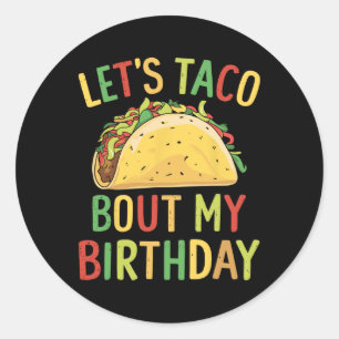 Adesivo Cinco De Mayo Vamos Comer Taco Sobre o Meu Anivers