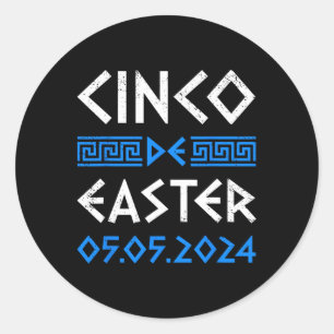 Adesivo Cinco de Páscoa Engraçado Cinco De Mayo Orthodox G
