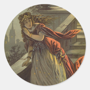 Adesivo Cinderela Vintage, Contos de Fadas Vitorianos