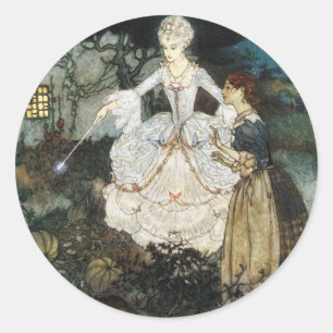Adesivo Cinderella e madrinha feericamente
