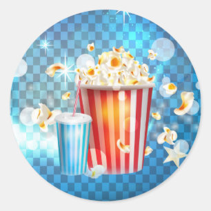 Adesivo Cinema Filmes Noite de Filme Favorito de Festa de 