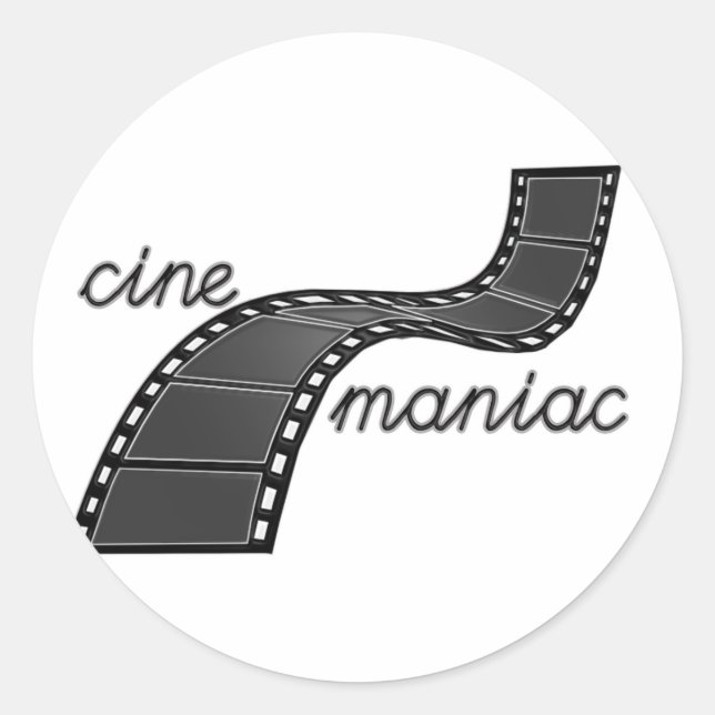 Adesivo Cinemaniac com Fita de Filme (Frente)