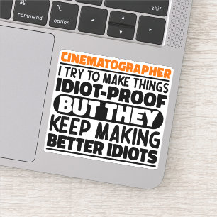 Adesivo Cinematógrafo Eu Tento Fazer Coisas Engraçadas Cit