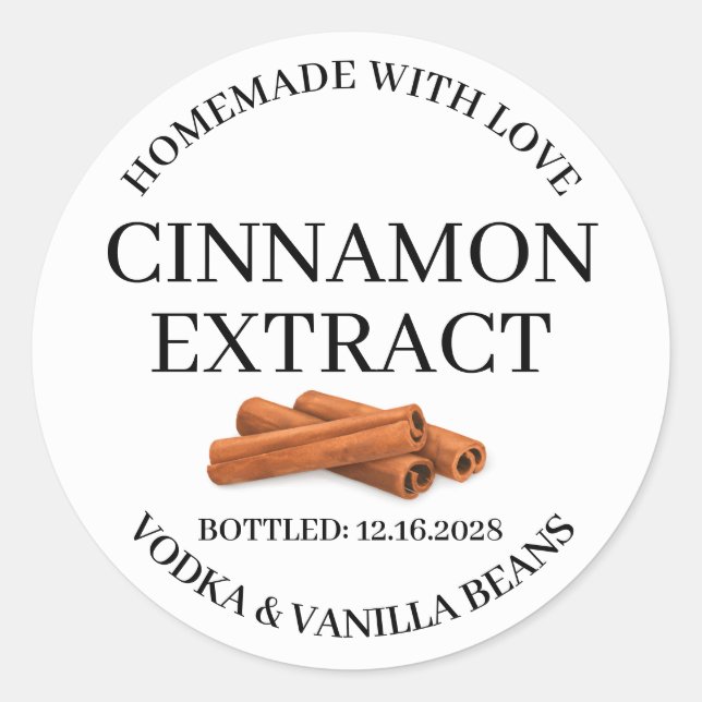 Adesivo Cinnamo Extract Modern Label Sticker ZVEG_101_01rd (Frente)