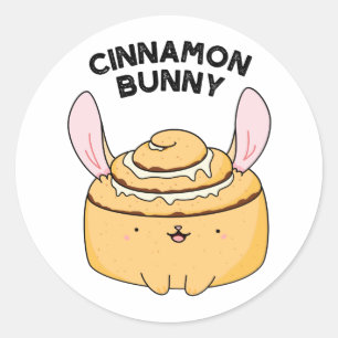 Adesivo Cinnamon Bunny Cute Cinnamon Pun
