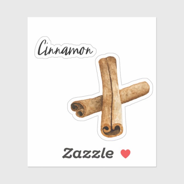 Adesivo Cinnamon Spice Jar Sticker (Folha)