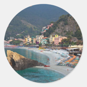 Adesivo Cinque Terre - praia de Monterosso da manhã