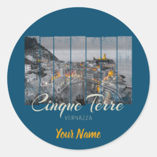 Adesivo Cinque Terre Vernazza Italien Vintage Souvenir