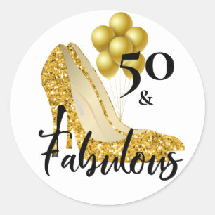 Adesivo Cinqüênta 50 e o brilho Dourado fabuloso colocam