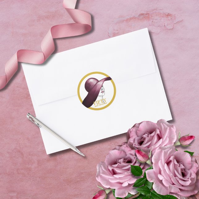 Adesivo Cinquenta e fabulosa personalização (Criador carregado)