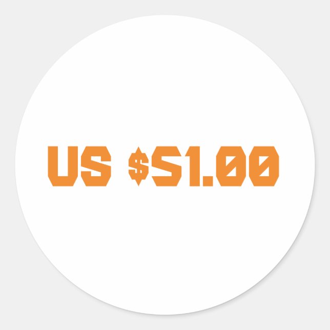 Adesivo cinquenta e um dólares (Frente)