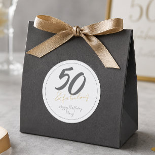 Adesivo Cinquenta Moderna e Fabulosa Aniversário de 50 ano