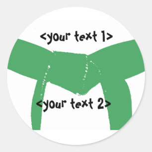 Adesivo Cinto verde das artes marciais