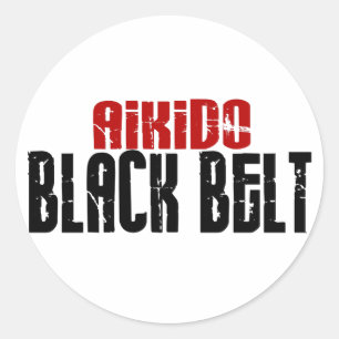 Adesivo Cinturão negro do Aikido