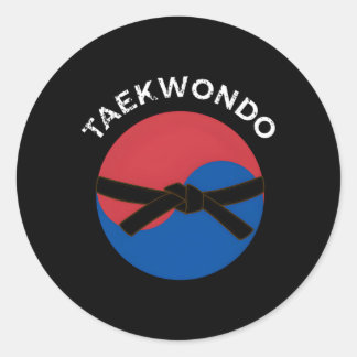 Adesivo Cinturão Negro E Bandeira Coreana Taekwondo