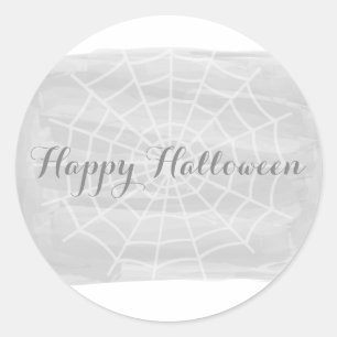 Adesivo Cinza Aquarela Vinhetas na Web Halloween