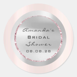 Adesivo Cinza brilhante de Rosa 16º chá de panela