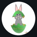 Adesivo Cinza Bunny Green Feliz Christma<br><div class="desc"></div>