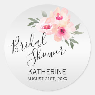 Adesivo Cinza/Chá de panela, cor-de-rosa, floreado,