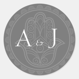 Adesivo Cinza de hamsa
