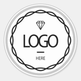 Adesivo Cinza de logotipo personalizado do promocional Bel