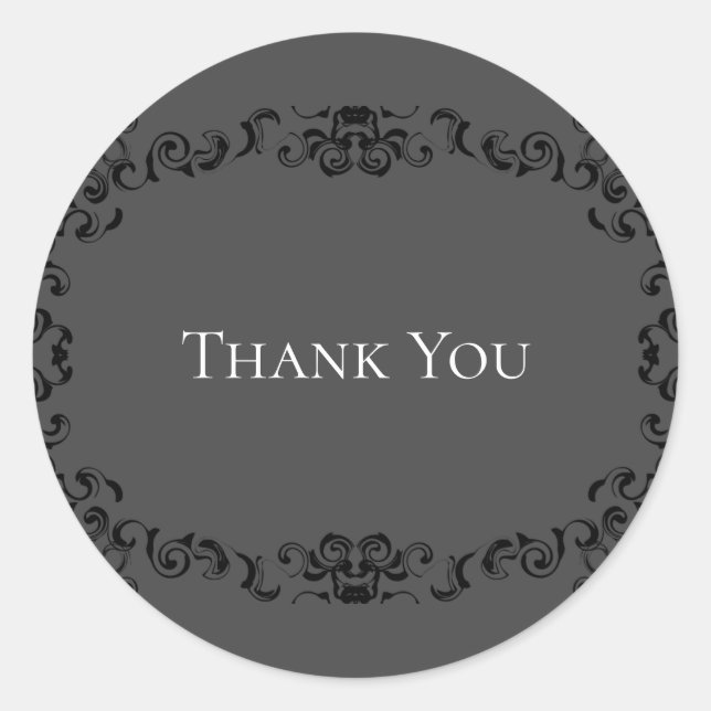 Adesivo Cinza e Casamento Gótico Negra (Frente)