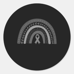 Adesivo Cinza Em Maio Tumor Do Cancer Do Arco-Íris