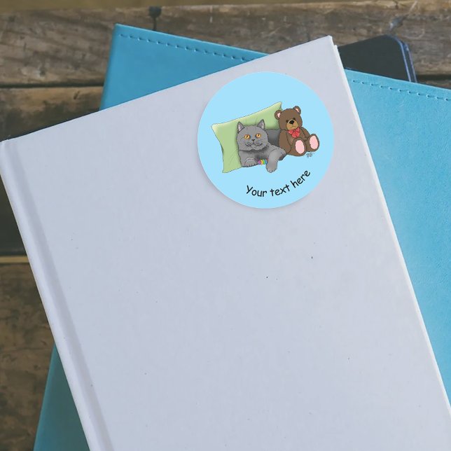 Adesivo Cinza Gato (Criador carregado)